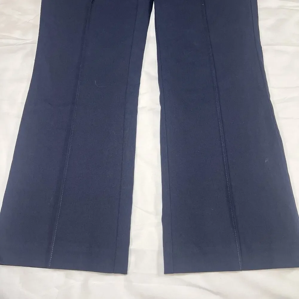 J.McLaughlin Masie Pants Womens Size 6 Navy Blue Stretch Pull On Corpgirl Office